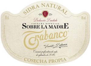 Especial etiqueta Sidra sobre la madre Trabanco en honor a Vicente Trabanco.